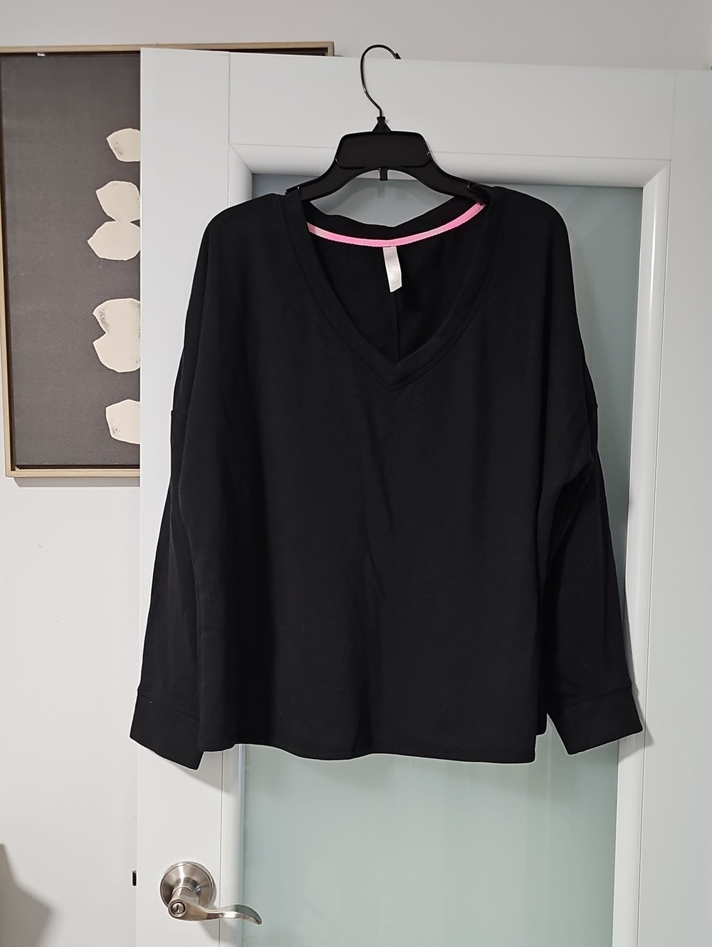 Sleep By Cacique V-Neck Long-Sleeve Women’s Loungewear Top